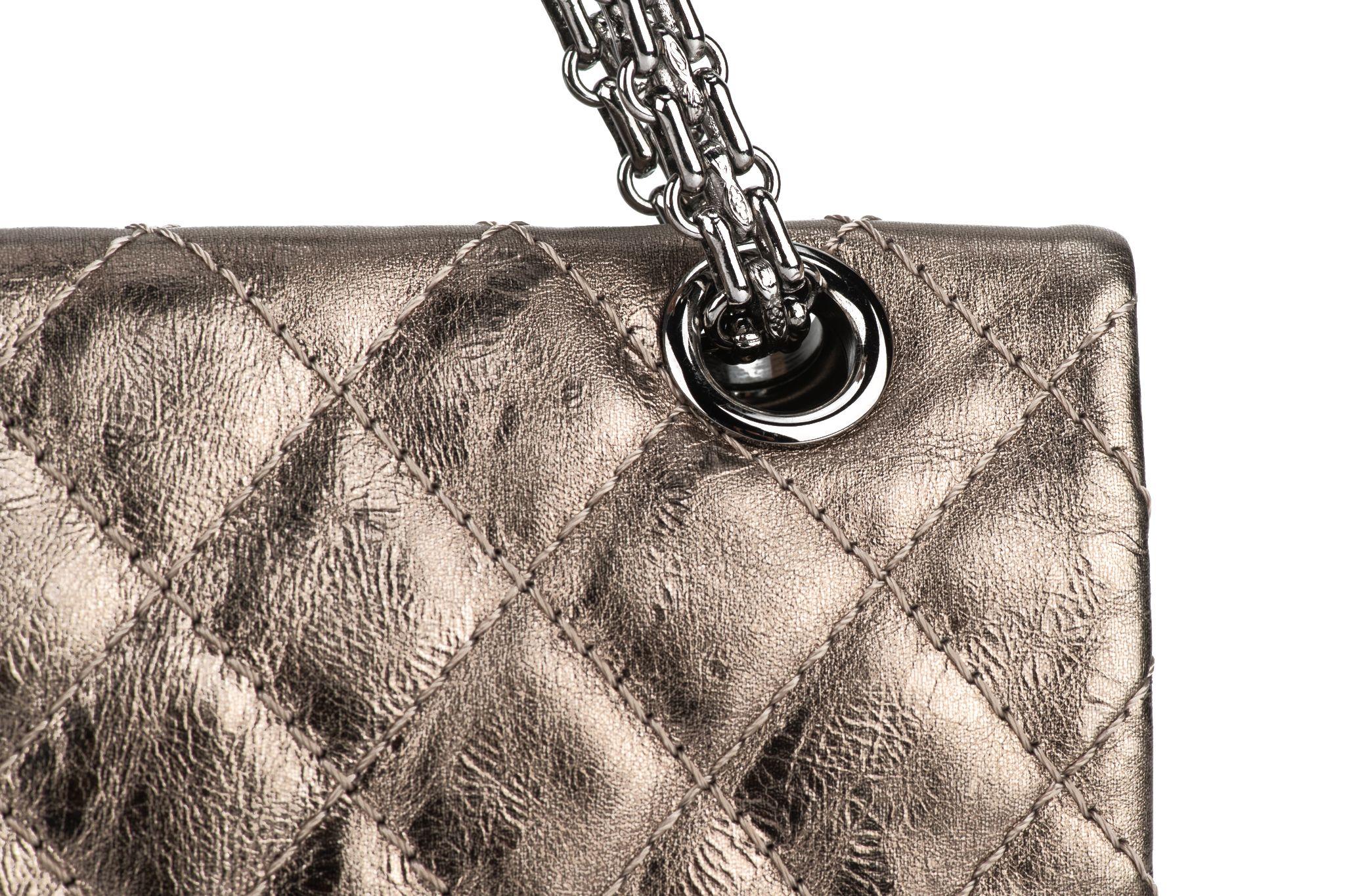 Chanel Bronze Reissue Medium Flap Bag For Sale 5