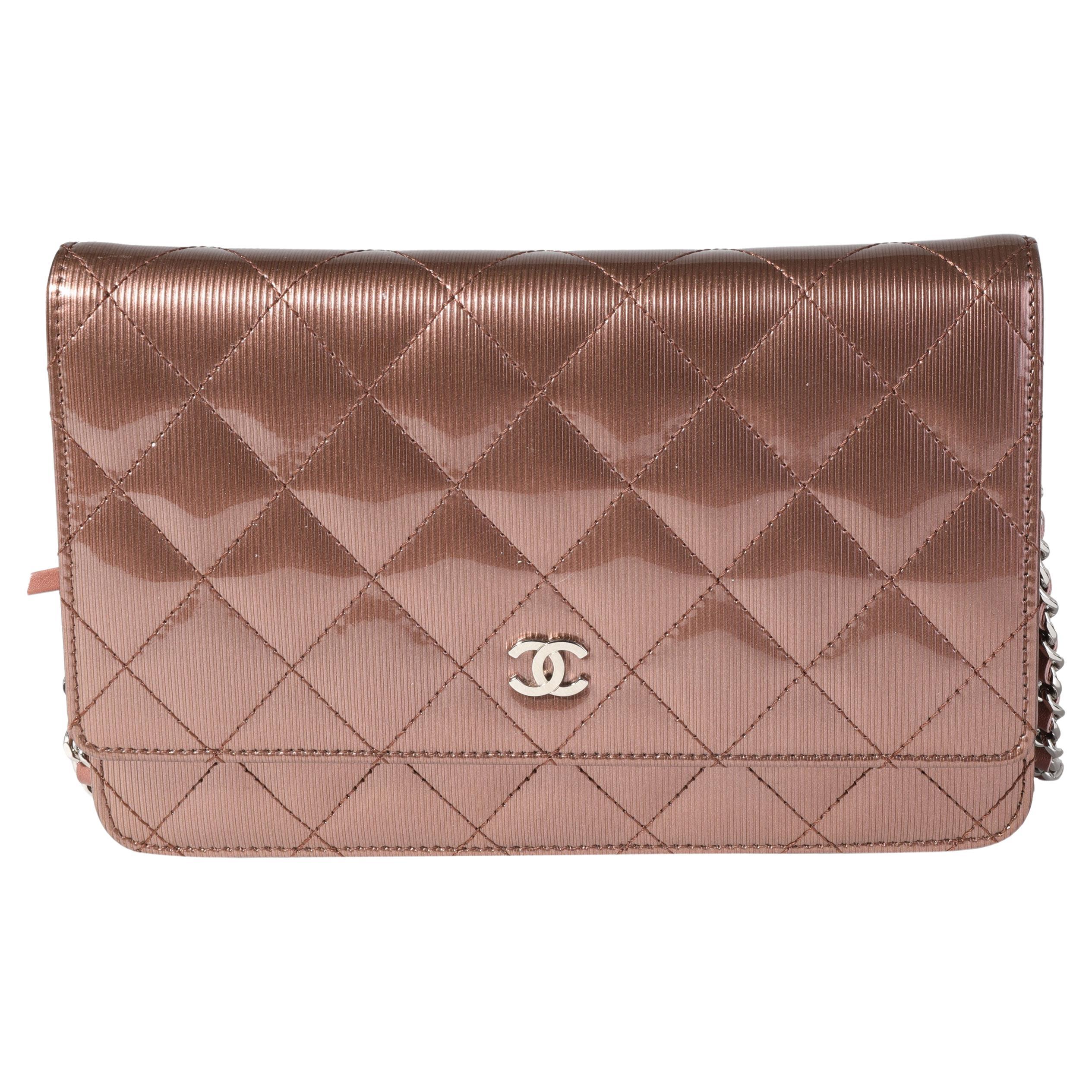 quilted chanel wallet on