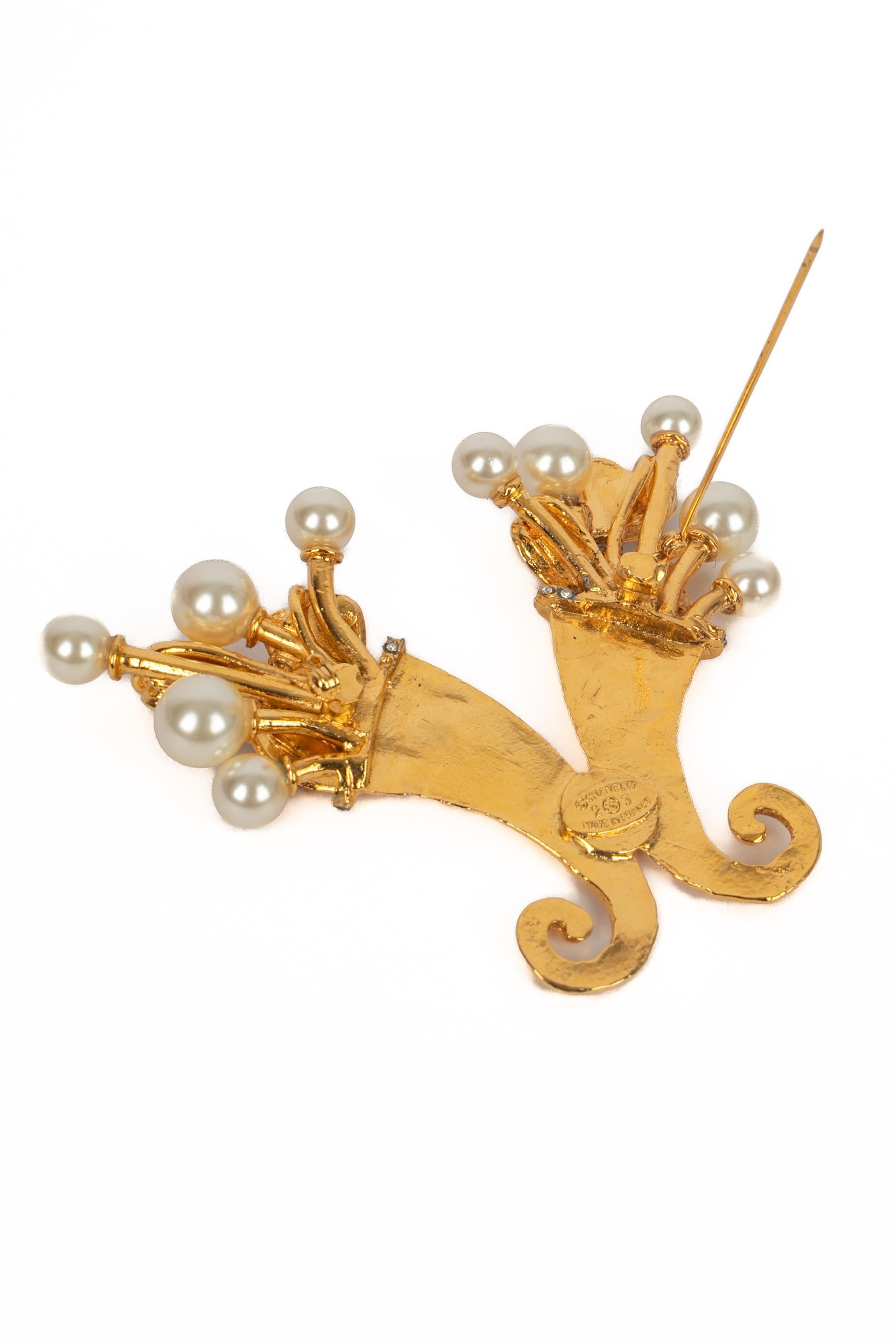 Chanel-Brosche 1990 im Angebot 1