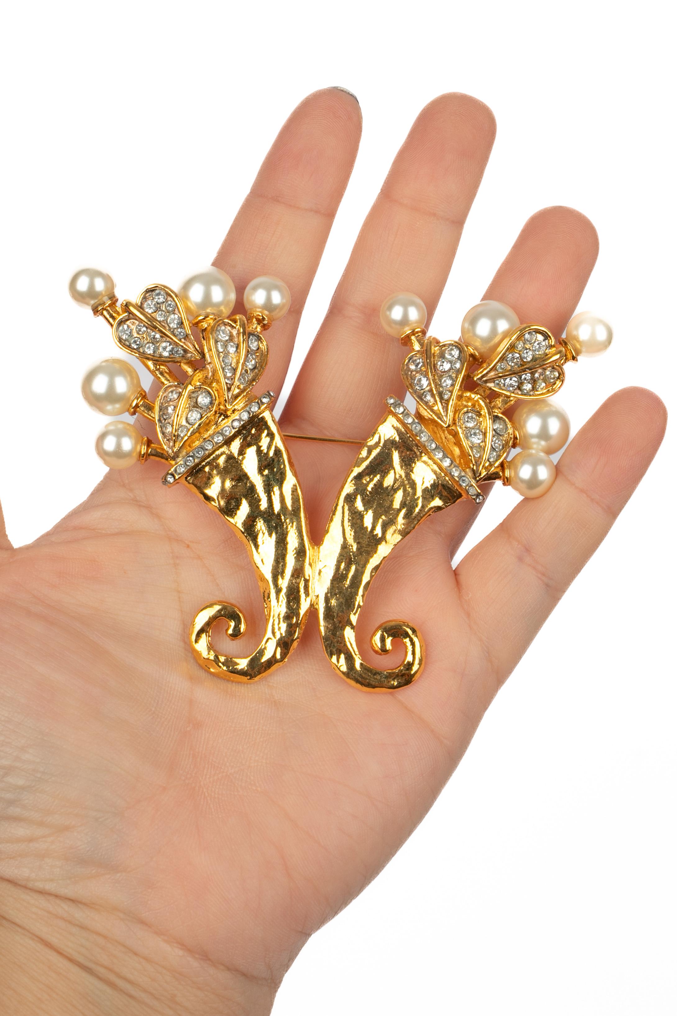 Chanel-Brosche 1990 im Angebot 2