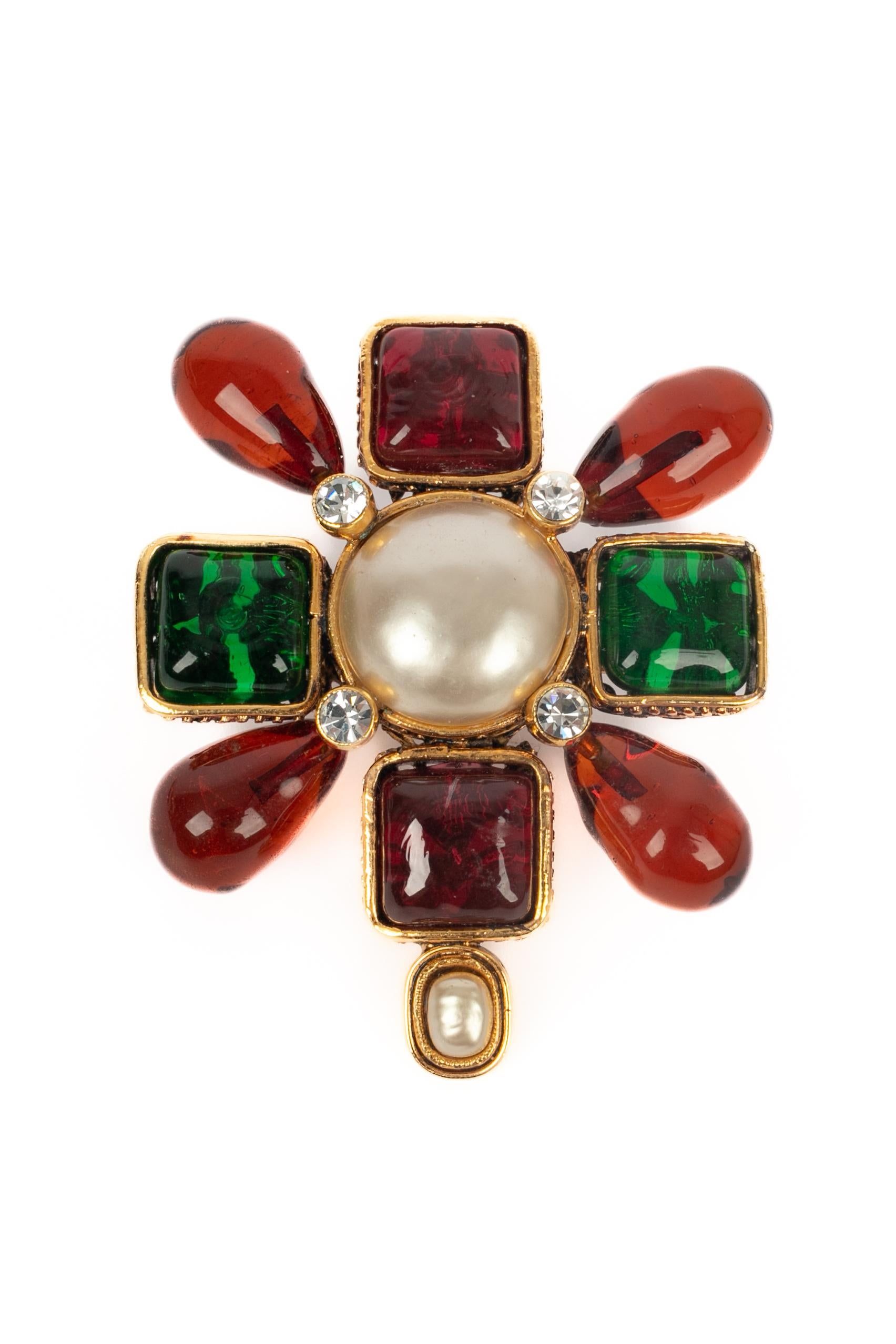 Broche Chanel años 90 en Excelente estado para la venta en SAINT-OUEN-SUR-SEINE, FR