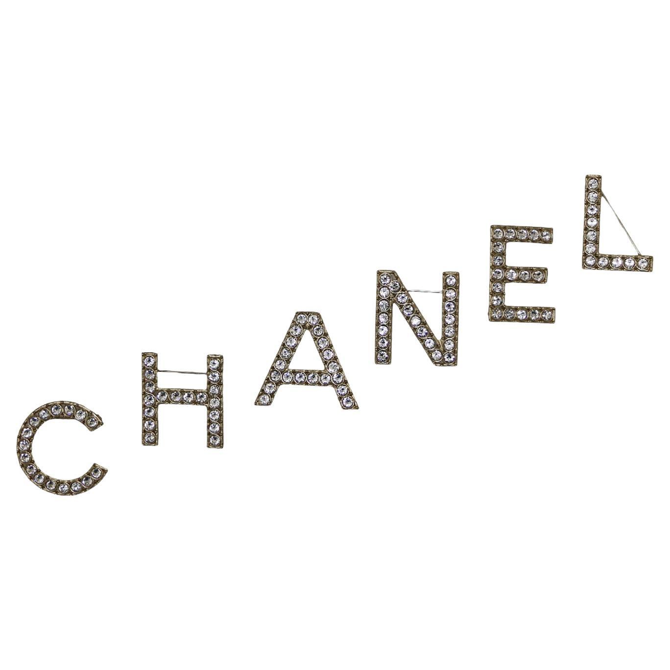 CHANEL Brooch  "C H A N E L"