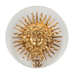 Vintage Chanel Brooch Haute Couture with Transparent Lucite