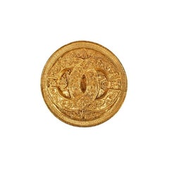 Chanel Brooch in Gilded Metal, 1994