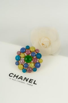 Chanel Brooch in Multicolored Glass Paste, 1993