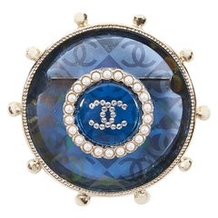 Chanel Brooch Nautical "La Pausa" 2019 Cruise Collection CC Blue