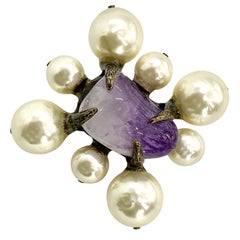 chanel pendant pin Chanel Brooch Vintage 1990s Brooch Pin and Pendant