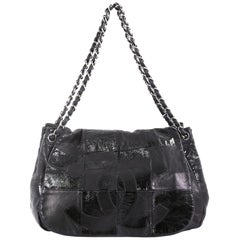 Chanel Brooklyn Patchwork Accordion Handbag Leather and Patent