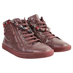Chanel Brown 15k Tweed Lambskin Sneakers 37cca1014 Sneakers