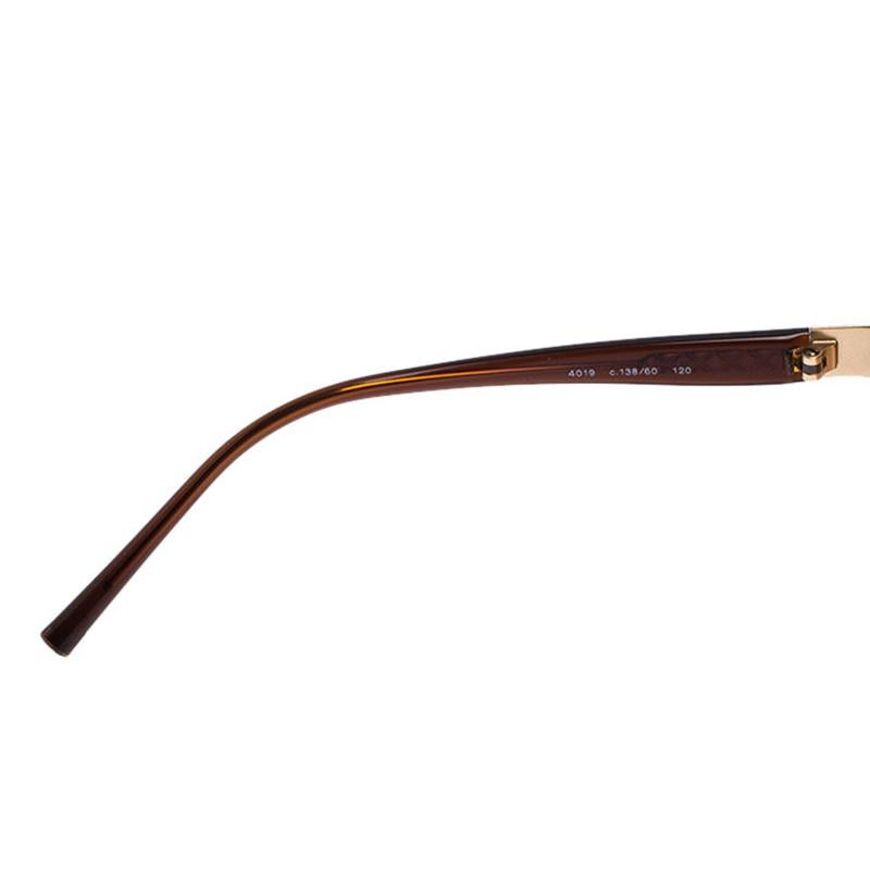Beige Chanel Brown 4019 Rimless Sunglasses