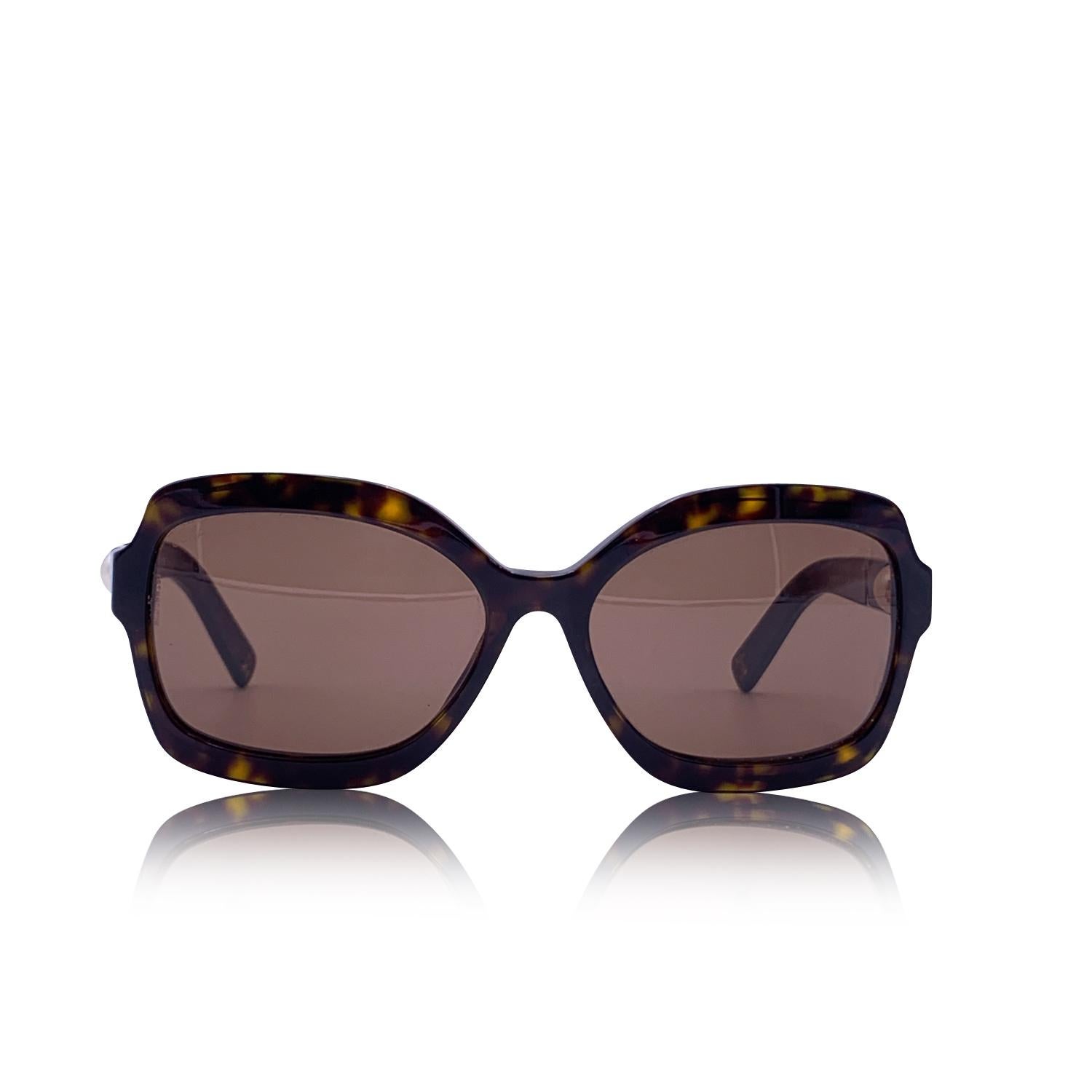 Black Chanel Brown Acetate 5132-H Pearl Collection Sunglasses 58/16 135mm