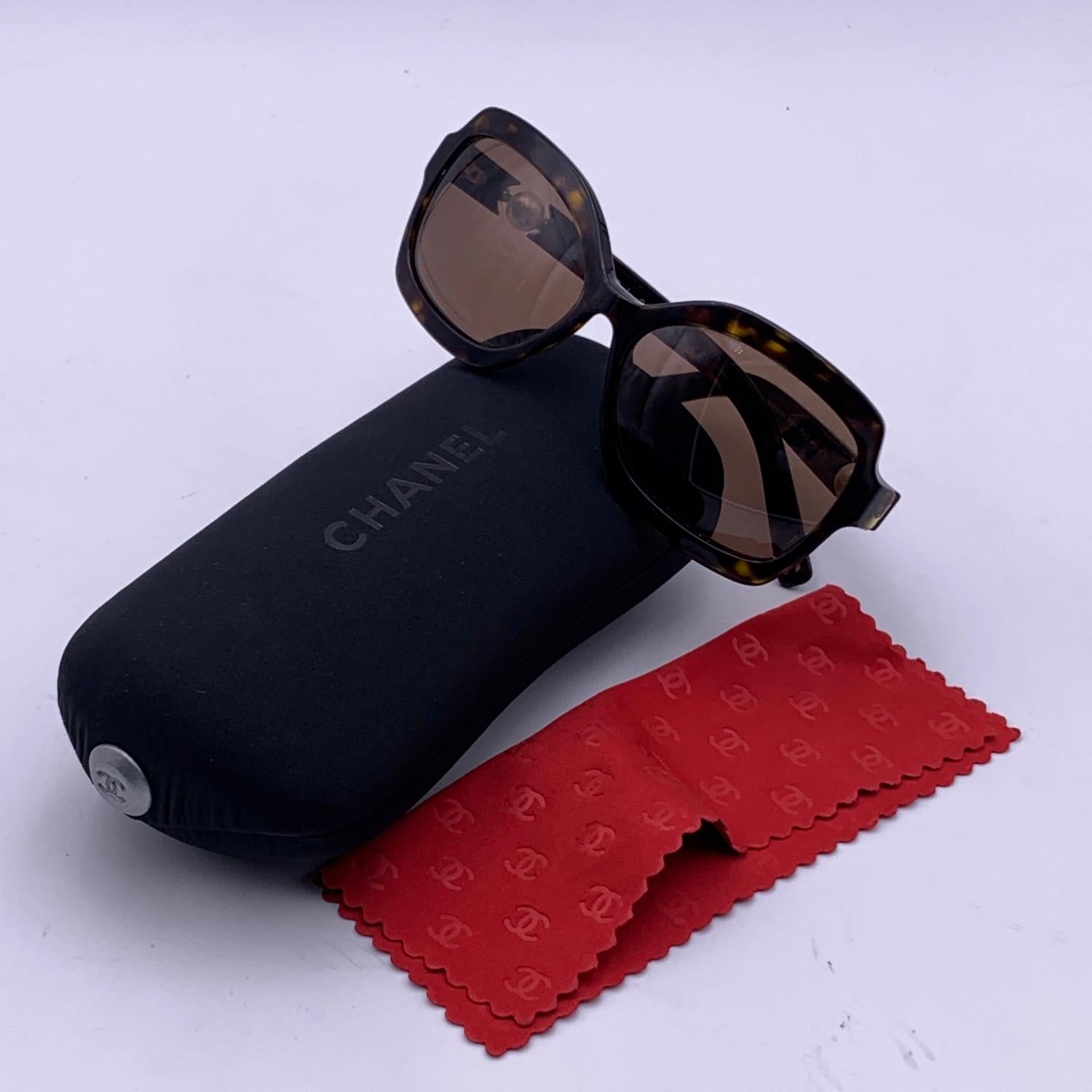 Chanel Brown Acetate 5132-H Pearl Collection Sunglasses 58/16 135mm 1