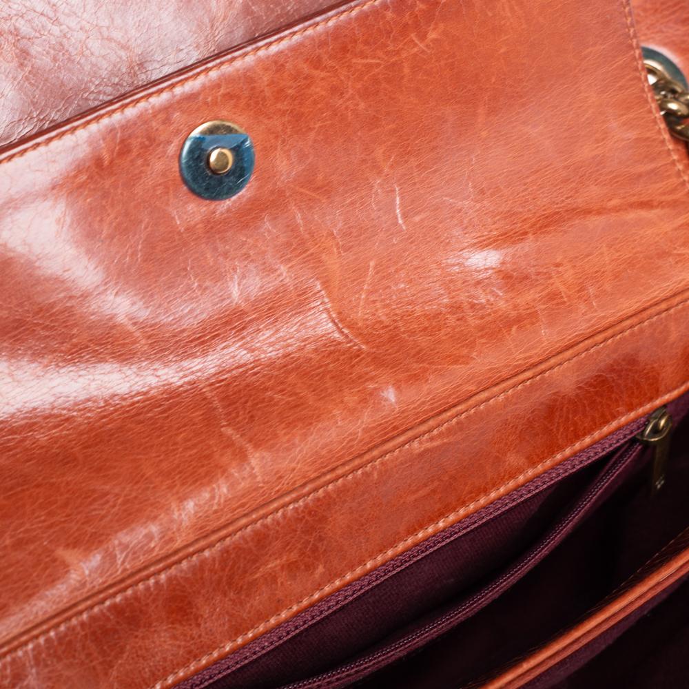 Chanel Brown Aged Leather Large Perfect Edge Flap Bag 8