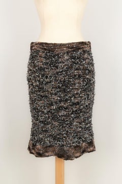 Chanel Brauner und grauer Anzug Herbst, 1997