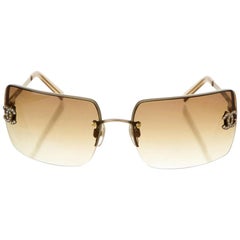 Chanel Rimless Sunglasses - 8 For Sale on 1stDibs