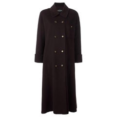 Vintage Chanel Brown Cashmere Coat 