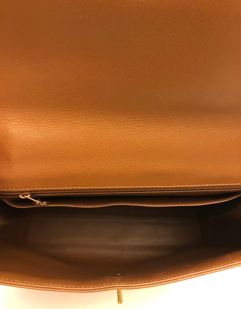 Chanel Brown Caviar “Kelly” Bag For Sale 1