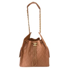 Chanel Brown Caviar Leather Medium 25 Hobo Bag w/ Dustbag, Tag, Box & Receipt