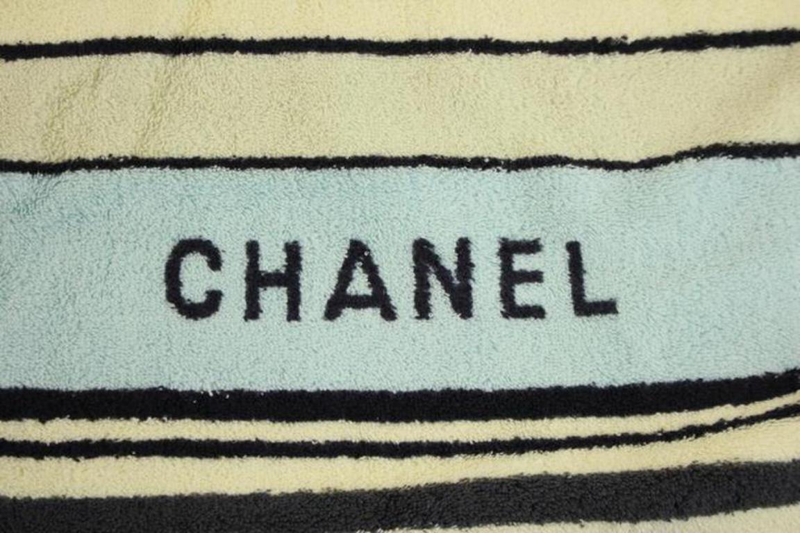Black Chanel Brown Cc Beach Towel 66cca2617 For Sale