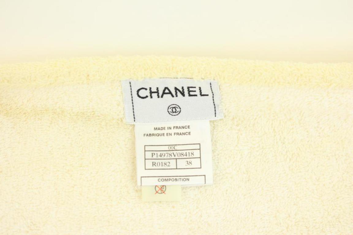 Chanel Brown Cc Beach Towel 66cca2617 For Sale 2