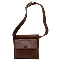 Vintage Chanel Brown CC Belt Bag
