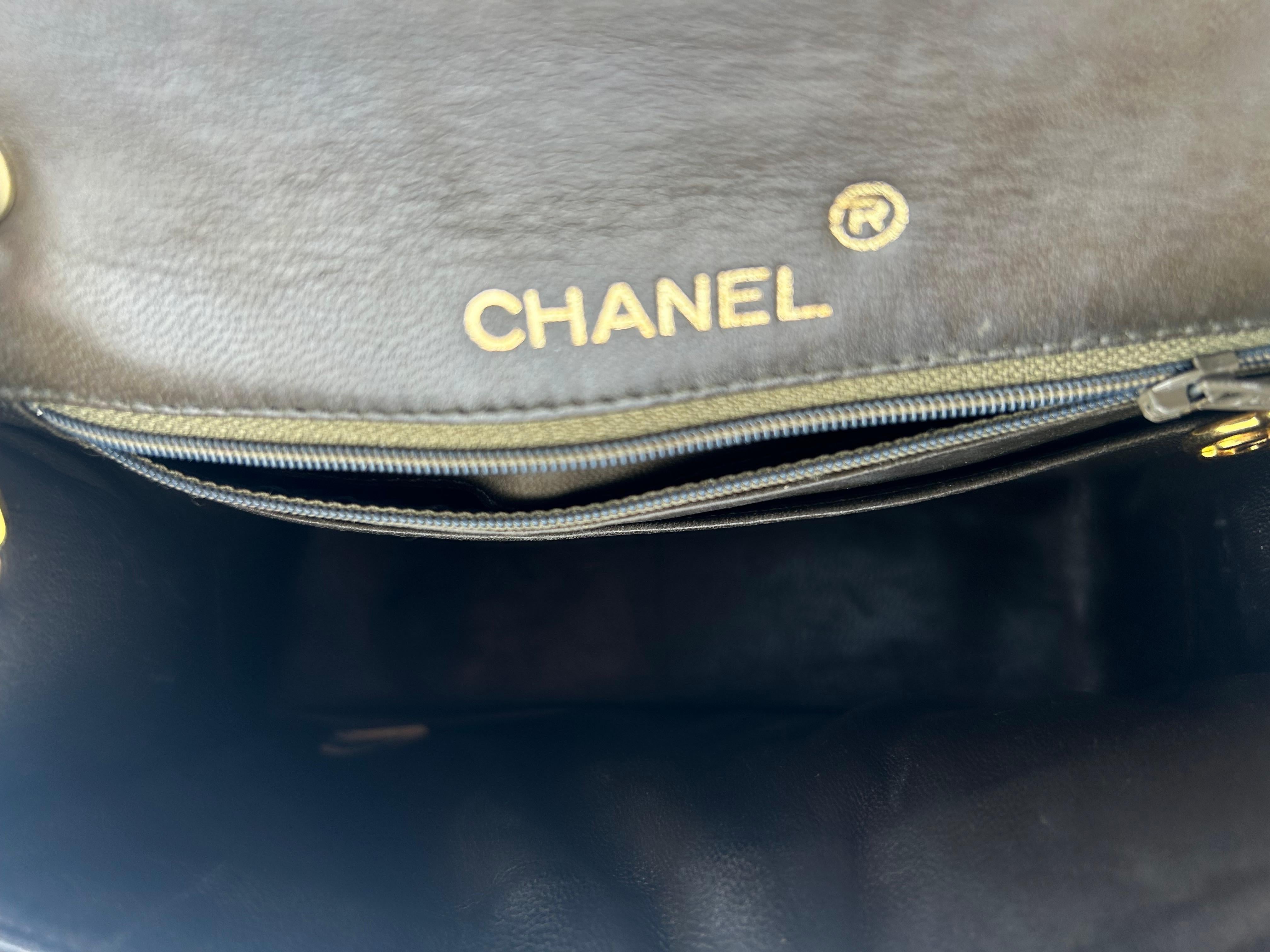 Chanel Brown Classic Lizard Leather Flap Bag 1996 For Sale 12