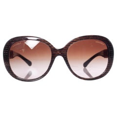 Chanel, brown glitter sunglasses