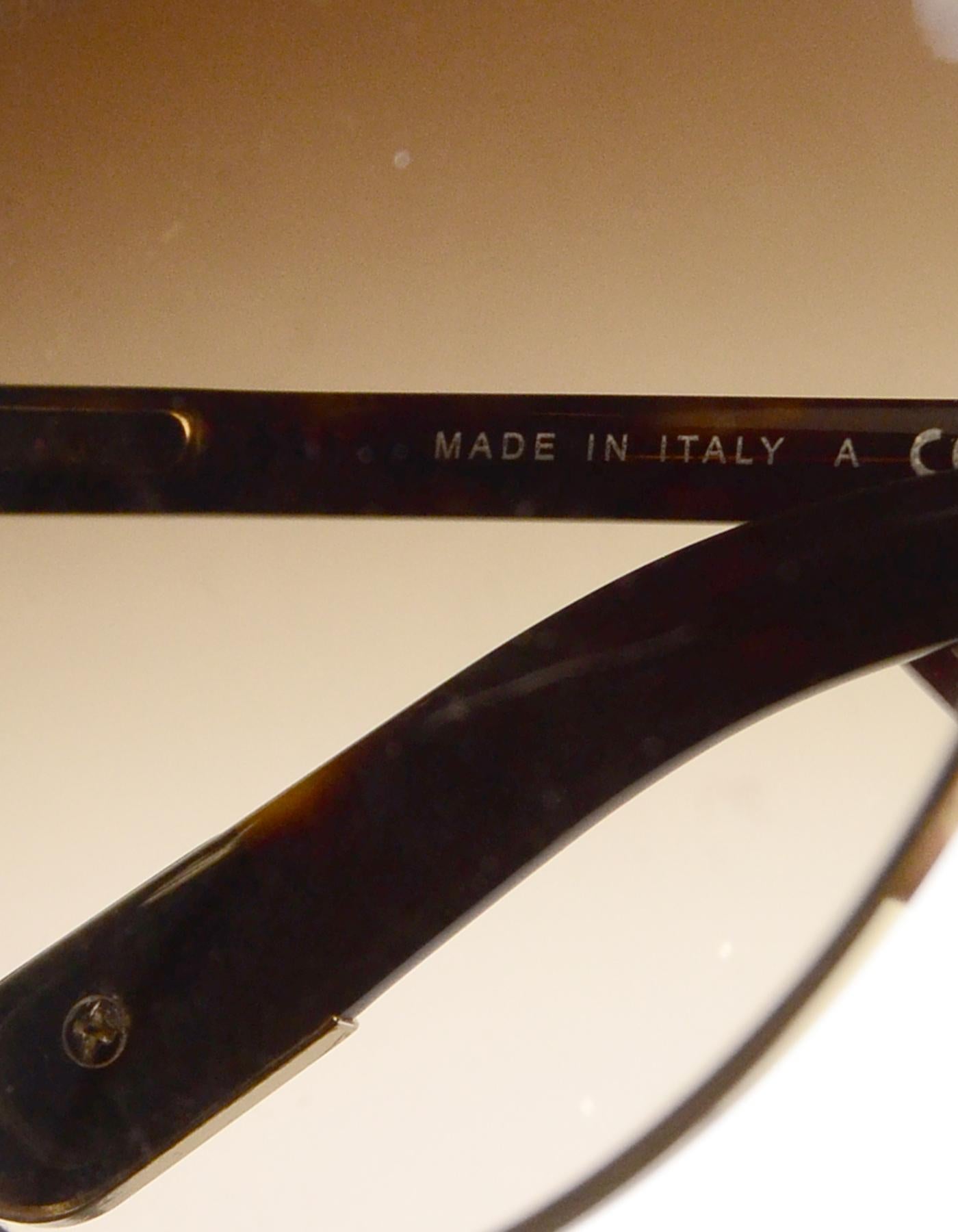 chanel gold aviator sunglasses