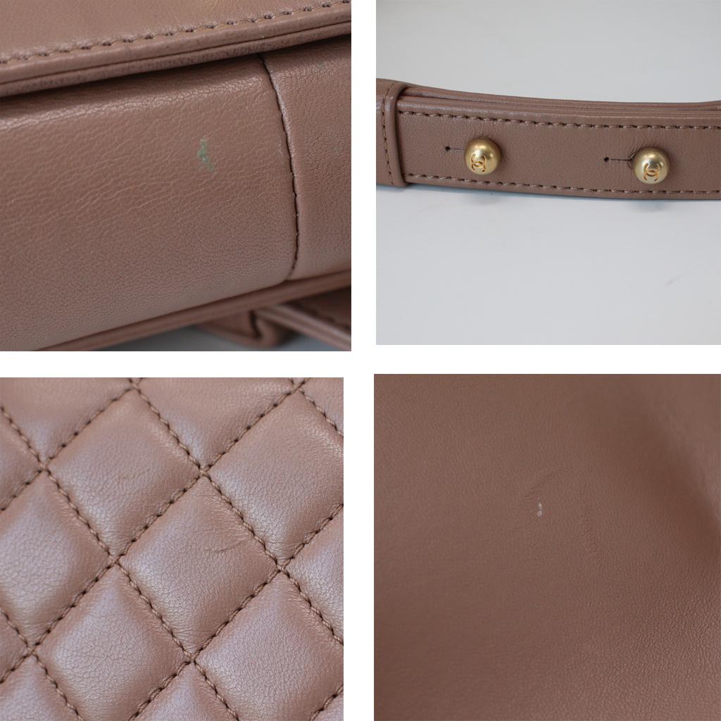 Chanel Brown Lambskin Medium Boy Bag 7