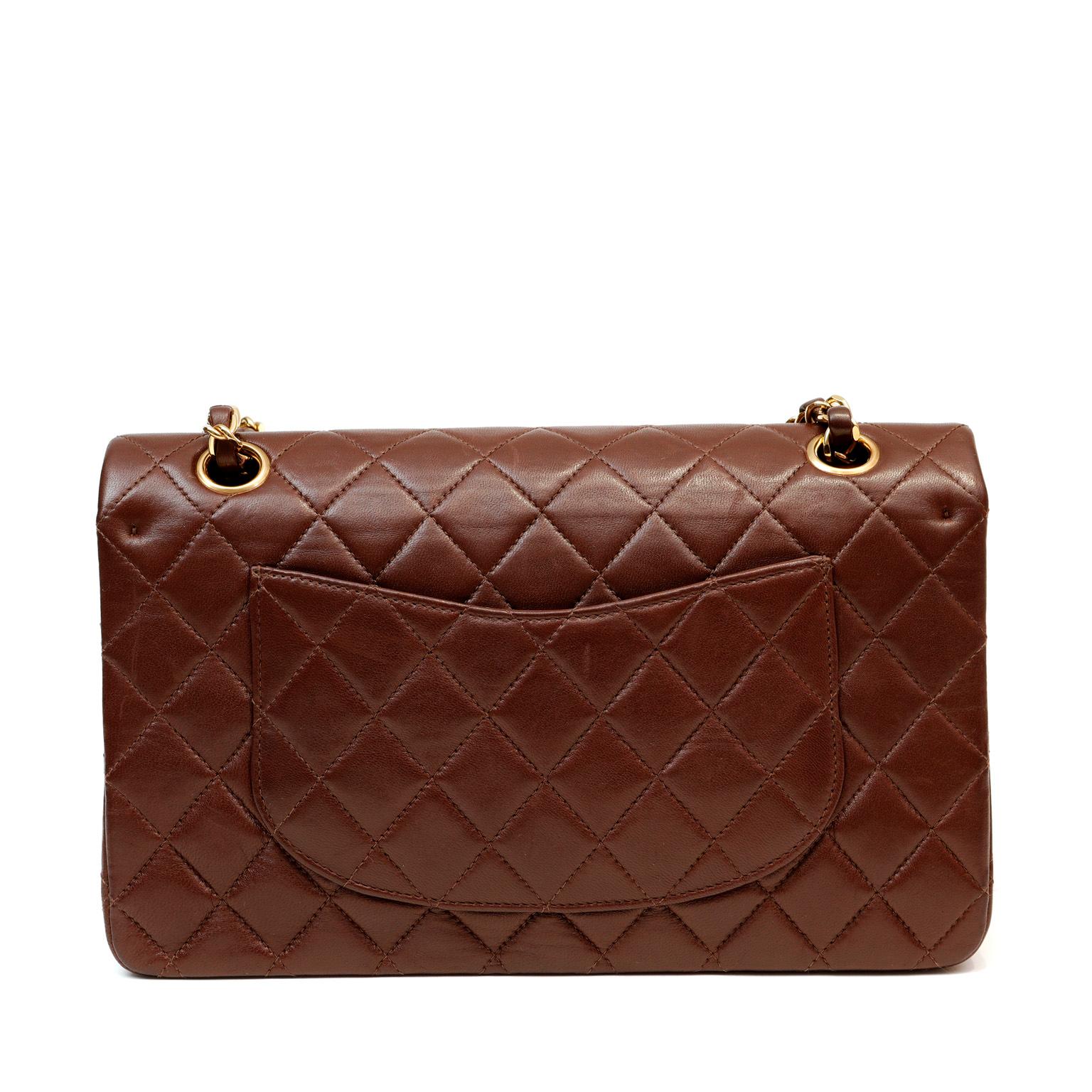 brown chanel flap bag