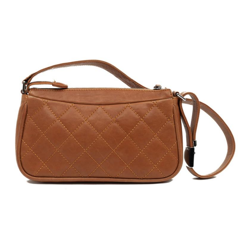 CHANEL Brown Leather Bag In Excellent Condition In Paris, FR