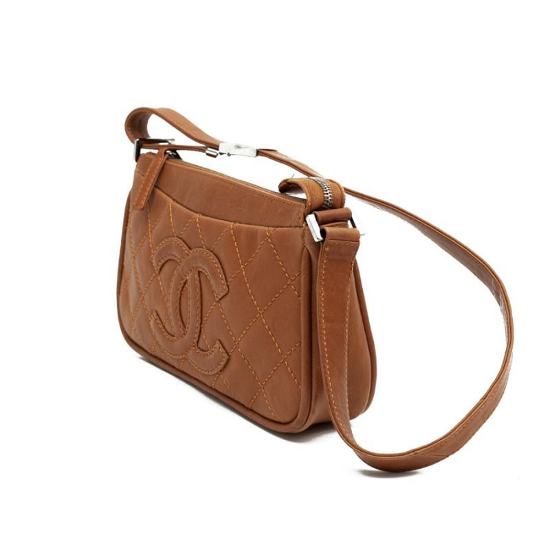 CHANEL Brown Leather Bag 2