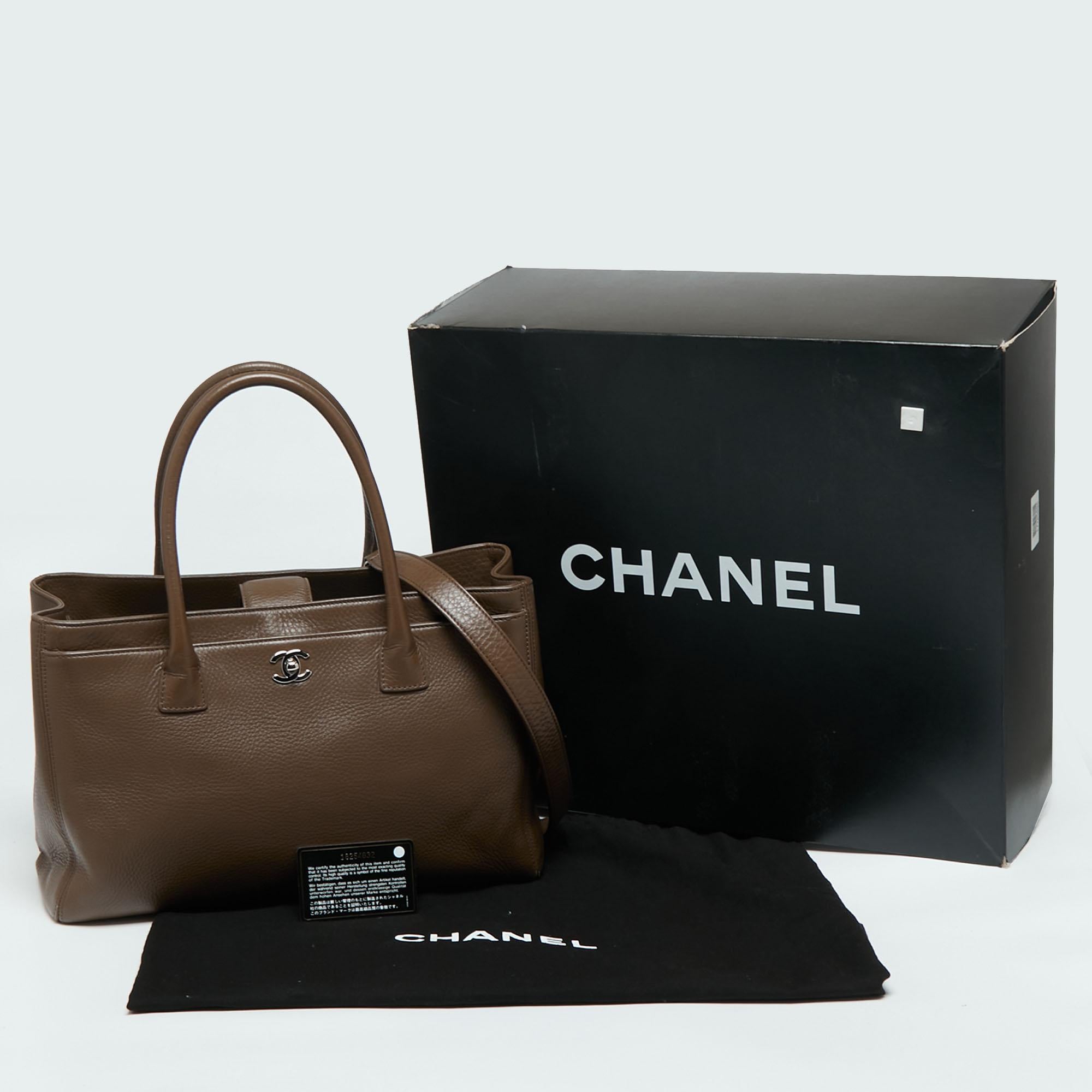 Chanel Brown Leather Executive Cerf Tote 11