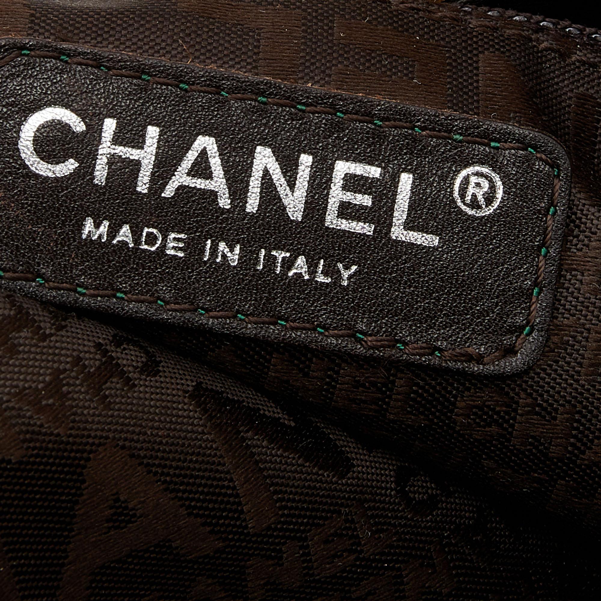Chanel Brown Leather LAX Tassel Bag 5