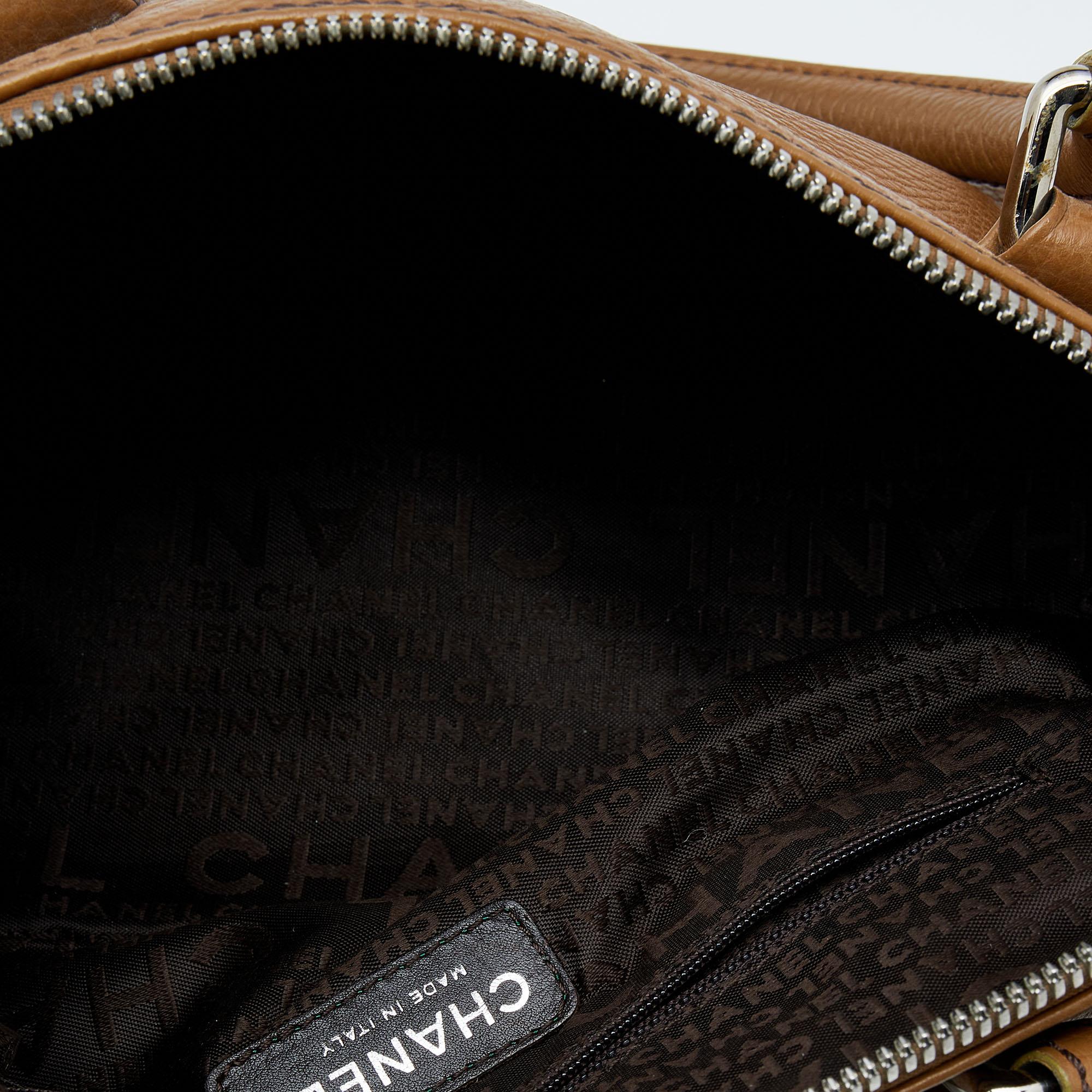 Chanel Brown Leather LAX Tassel Bag 6