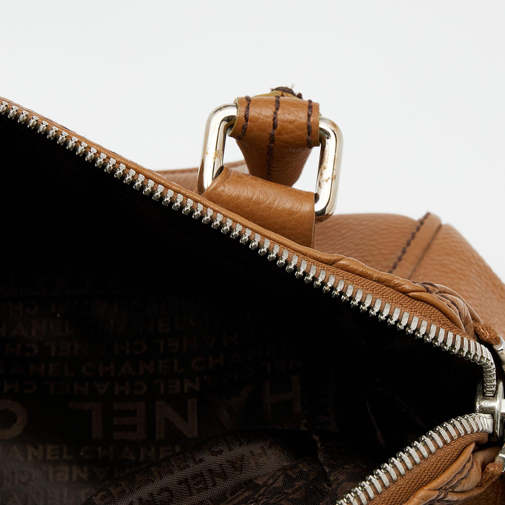 Chanel Brown Leather LAX Tassel Bag 7