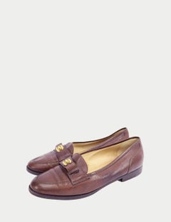 Chanel Brown Leather Loafers - EU 38