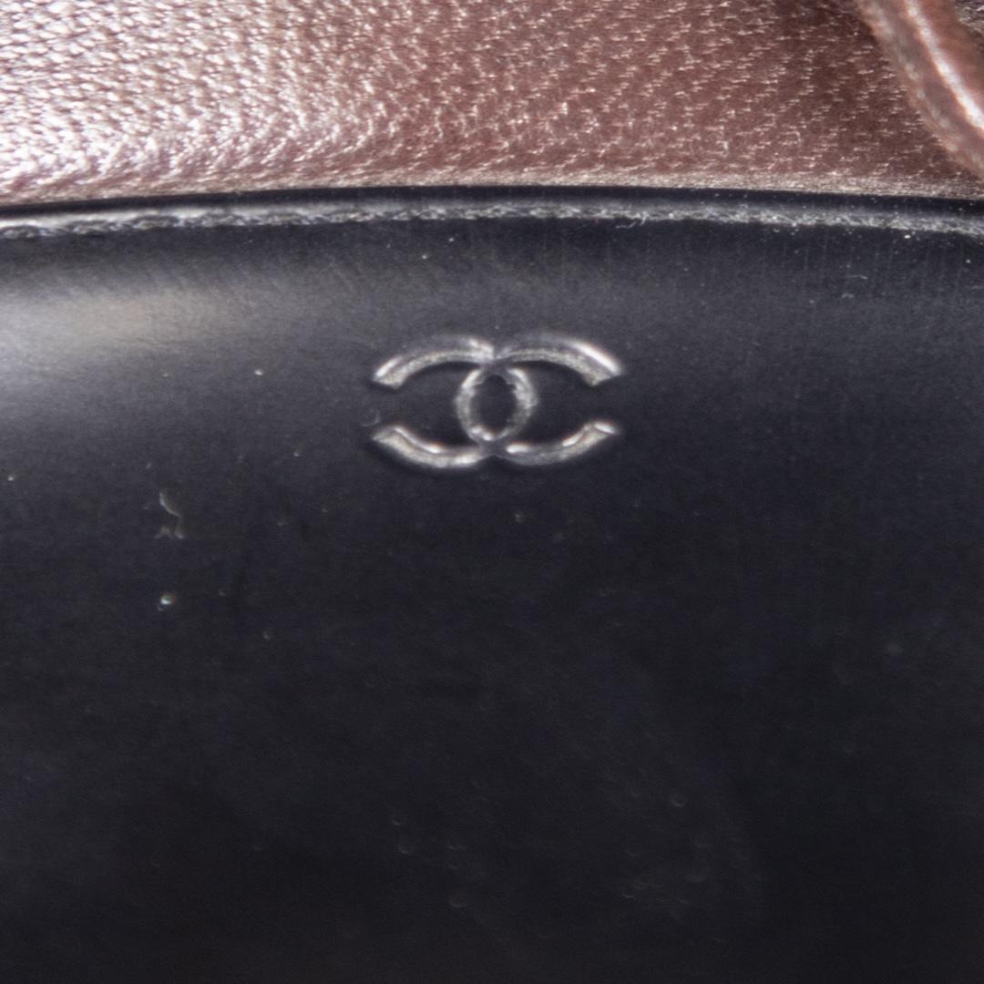Women's Chanel Brown Leather Pointed Toe Bow Pumps Size IT 37