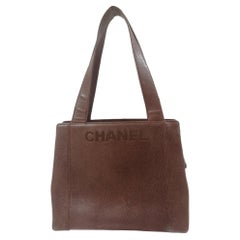 Vintage Chanel brown leather Shoulder bag