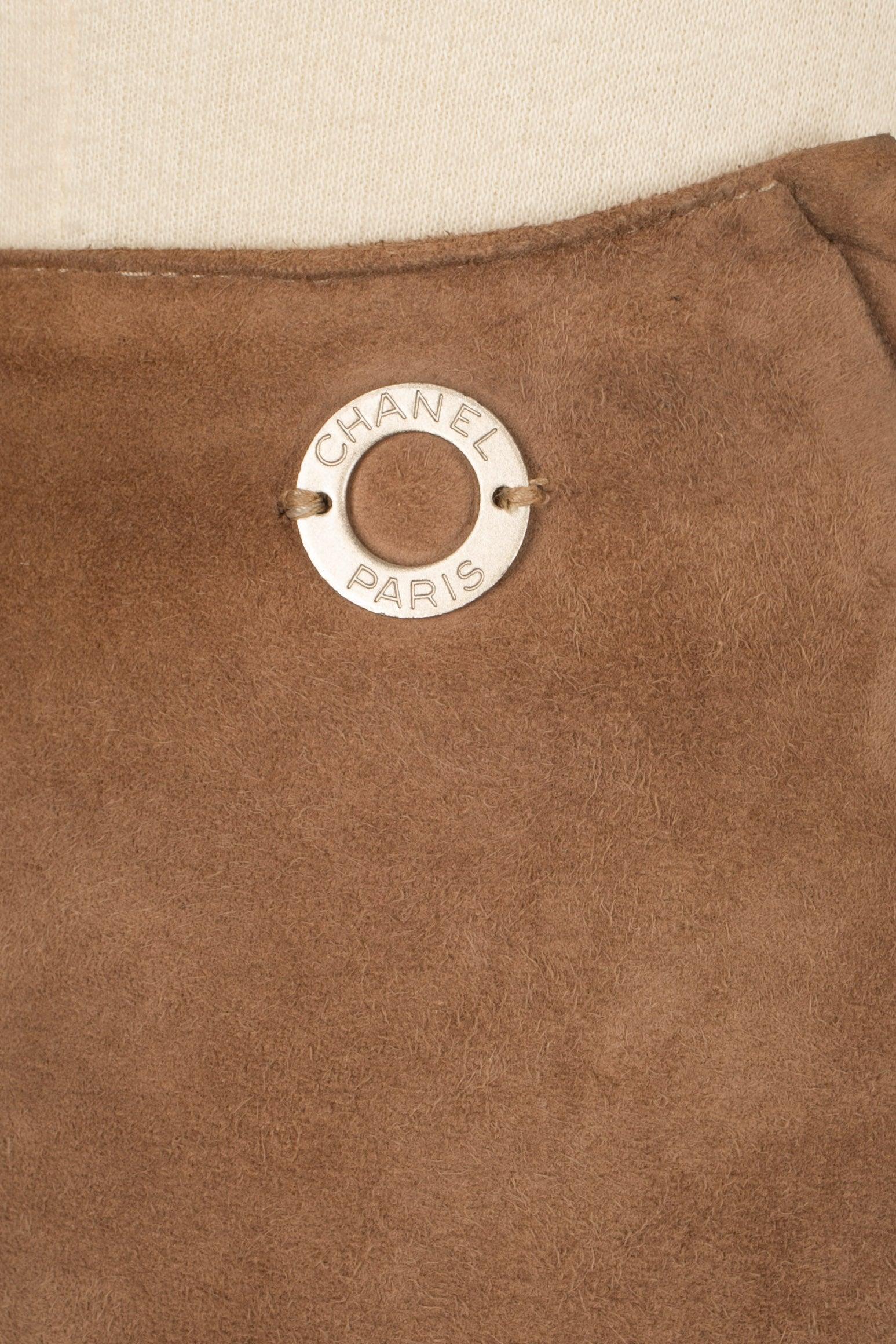 Chanel Brown Leather Trousers 1