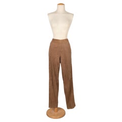 Pantalon en cuir Brown de Chanel
