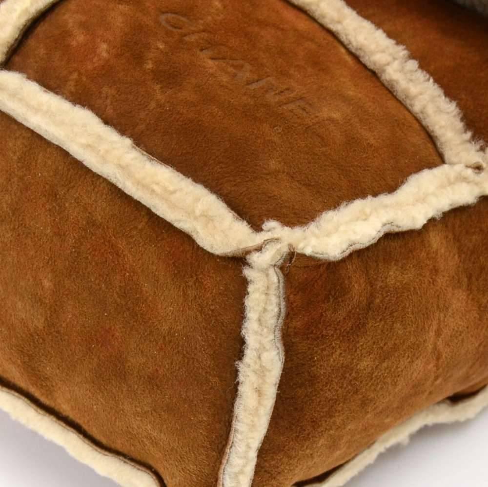 Chanel Brown Mutton Shoulder Flap Bag For Sale 3