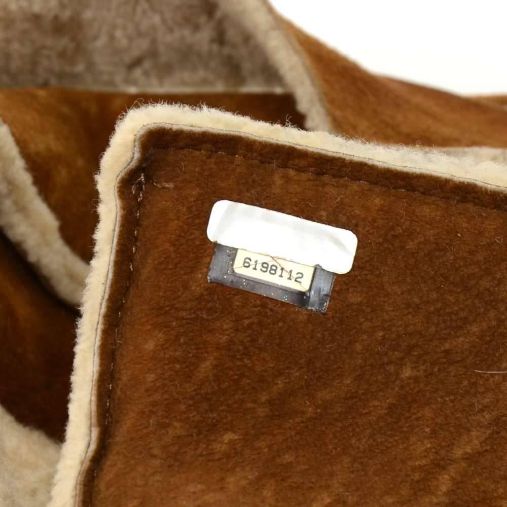 Chanel Brown Mutton Shoulder Flap Bag For Sale 4