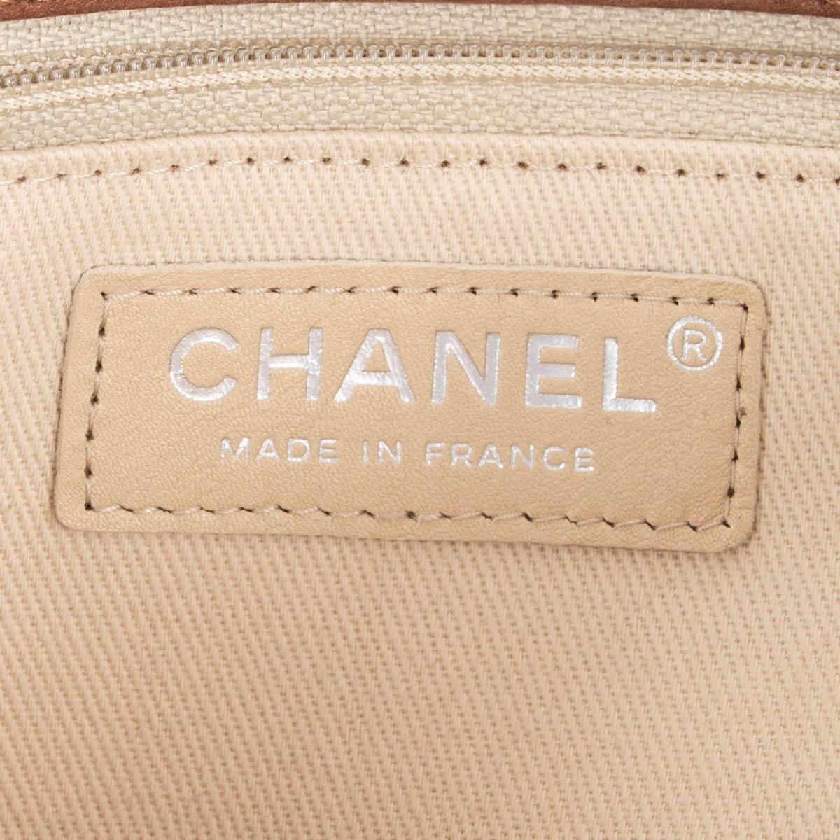 Women's CHANEL brown nubuck suede NATURAL BEAUTY MEDIUM FLAP Shoulder Bag