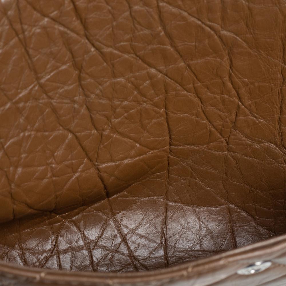 Chanel Braun Gestepptes Gealtertes Leder Reissue 2.55 Klassisch 227 Klappe Tasche 1