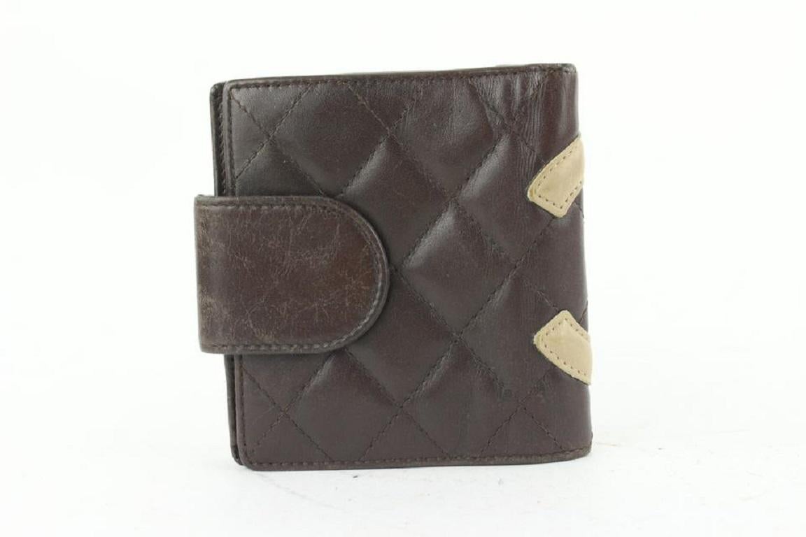 Chanel Brown Quilted Cambon Ligne Compact Wallet 678cas618 2