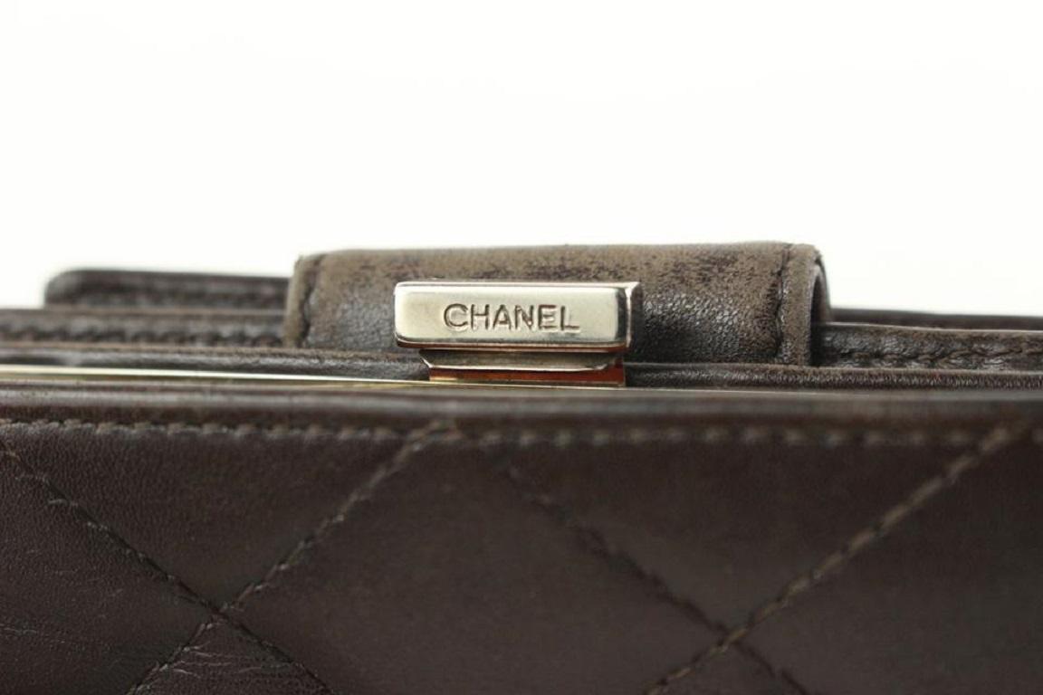 Chanel Brown Quilted Cambon Ligne Compact Wallet 678cas618 3