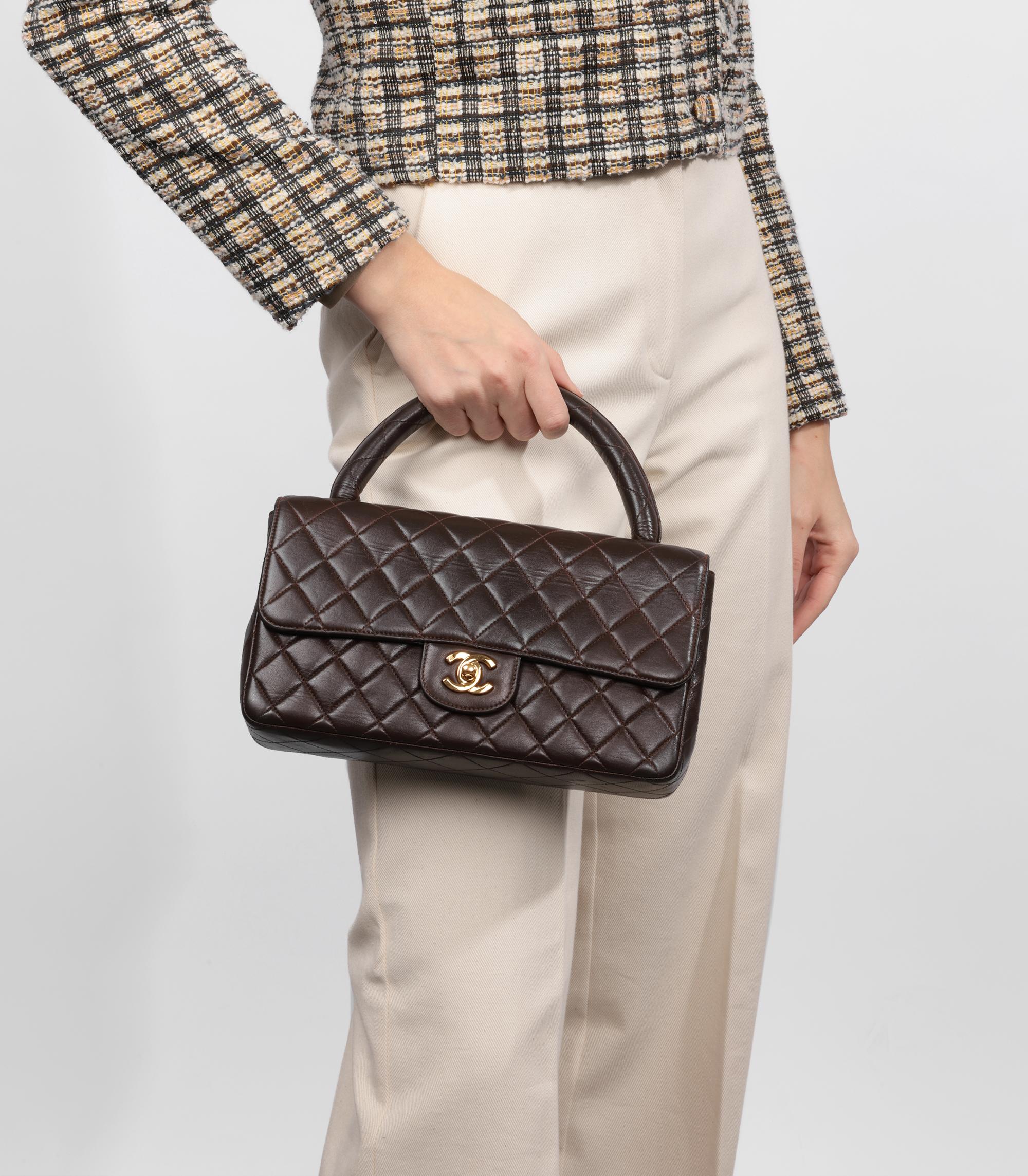 Chanel Brown Quilted Lambskin Vintage Medium Classic Kelly

Brand- Chanel
Model- Medium Classic Kelly
Product Type- Top Handle
Serial Number- 29*****
Age- Circa 1991
Accompanied By- Chanel Dust Bag, Authenticity Card
Colour- Brown
Hardware- Gold