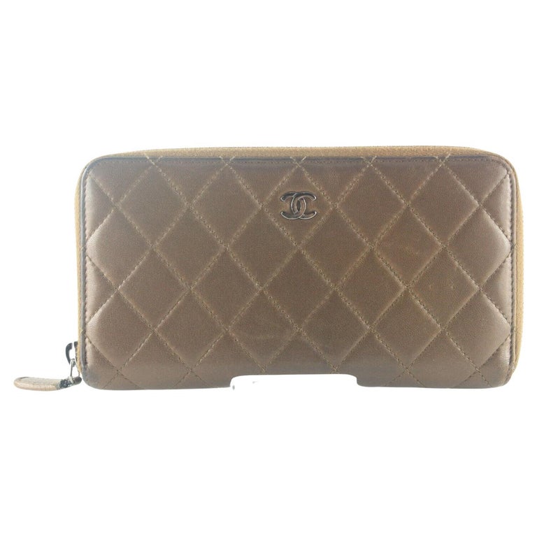 CC Zip Coin Purse Quilted Lambskin Small at 1stDibs