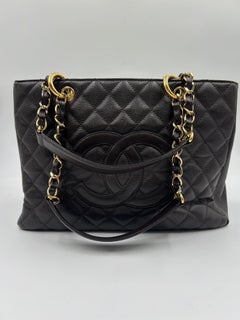 Chanel Brown Quilted Leather Tote Bag